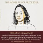 María Corina Machado gana el Premio Nobel de la Paz 2025